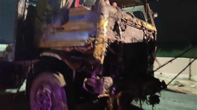 صور حادث طريق الفيوم الصحراوي.. «9 وفيات و7 مصابين»