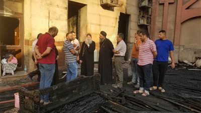 تفاصيل صادمة في حريق مطرانية بني سويف.. كشفها بيان رسمي