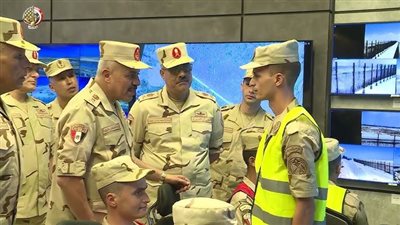 تفاصيل جولة الفريق أحمد خليفة لتفقد إجراءات التأمين على الحدود الشمالية الشرقية