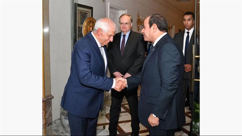 الرئيس السيسي وبوريل