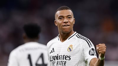  ريال مدريد يتقدم ضد ليجانيس بهدف مبابي في الشوط الأول بالدوري الإسباني 