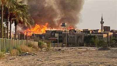 ديكورات الحي الشعبي.. الموجز يسرد تفاصيل حريق مدينة الإنتاج الإعلامي  
