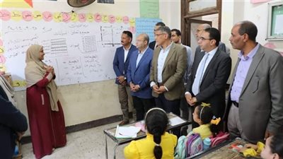محافظ الجيزة يتفقد العملية التعليمية في أطفيح