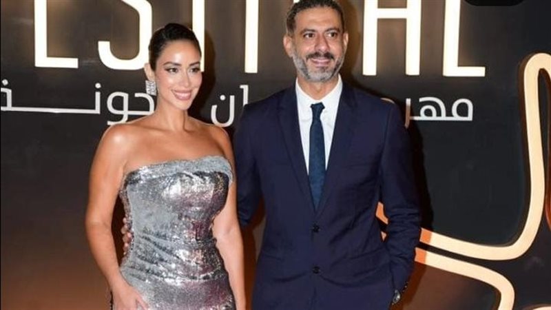 محمد فراج وزوجته