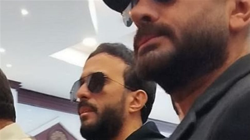 تامر حسني فى عزاء