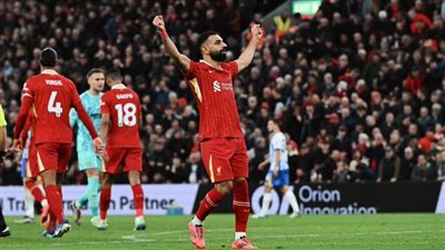 صلاح يمنح ليفربول انتصارا ثمينا على برايتون في الدوري الإنجليزي 