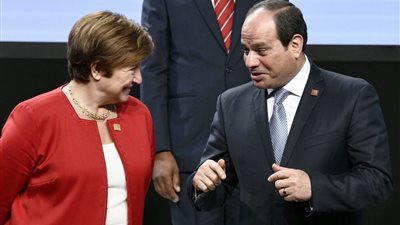 مباحثات ساخنة بين الرئيس السيسي ومديرة صندوق النقد الدولي لمراعاة موقف مصر تجاه التحديات الإقليمية 