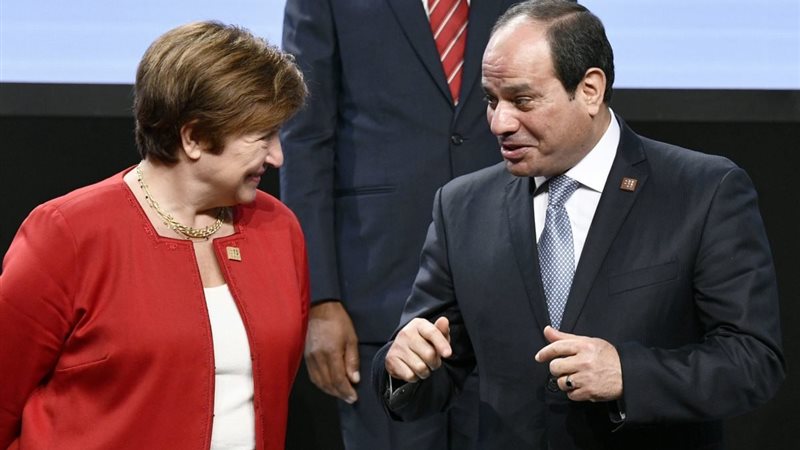 السيسي مع رئيس صندوق