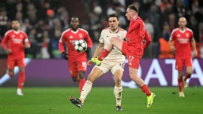 دوري الأبطال.. تعادل سلبي بين بايرن ميونخ وبنفيكا في الشوط الأول