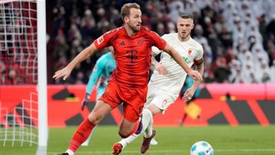 هاتريك كين يمنح بايرن ميونخ الفوز على أوجسبورج فى الدوري الألماني