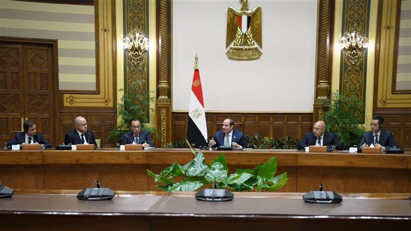 لقاء السيسي مع رؤساء