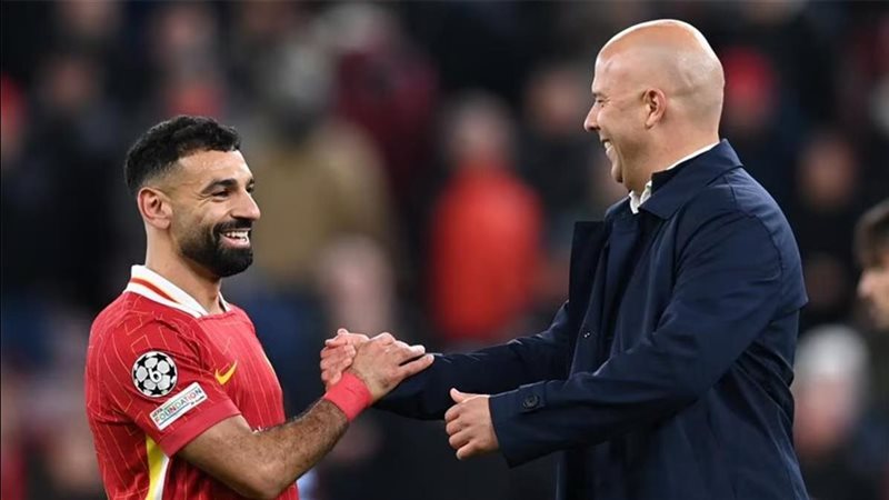 أرني سلوت ومحمد صلاح
