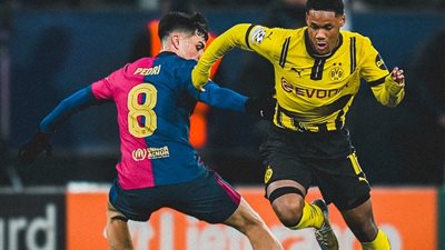 دوري أبطال أوروبا| صراع بلا أهداف بين دورتموند وبرشلونة في الشوط الأول