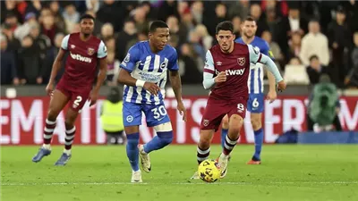 بث مباشر مباراة وست هام يونايتد وبرايتون (1-1) في الدوري الإنجليزي