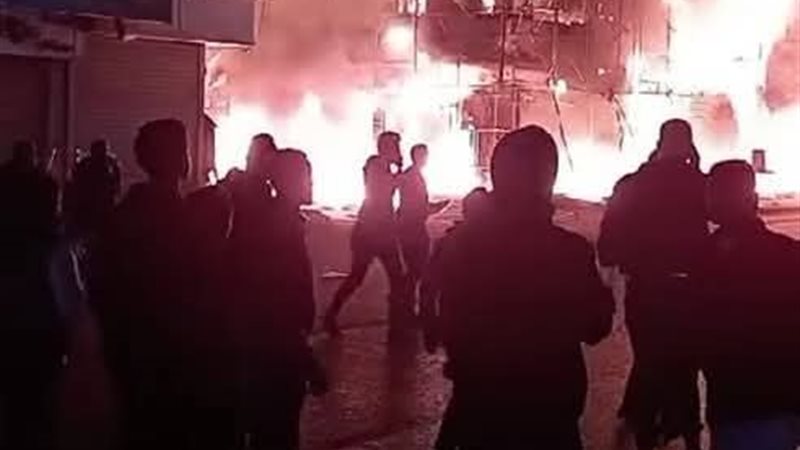 حريق مطعم فيصل