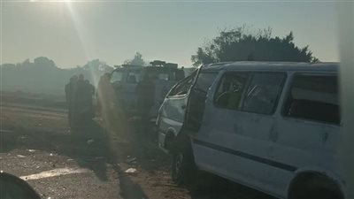 جروح بالرأس ونزيف بالمخ.. إصابة 14 فتاة في حادث الباجور