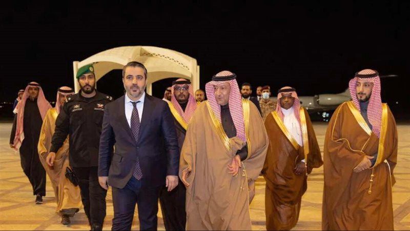 جانب من إستقبال الوفد