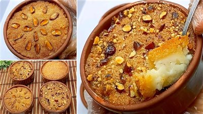 طريقة عمل البسبوسة بالزبادي الشهية في الطاجن؟ طريقة سهلة وسريعة 
