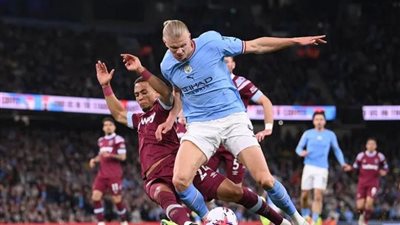 التشكيل الرسمي لـ مانشستر سيتي ووست هام يونايتد في الدوري الإنجليزي 