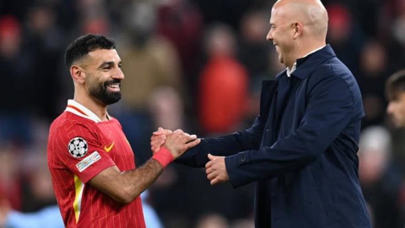 محمد صلاح وأرني سلوت