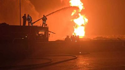 انفجار خط غاز الخانكة.. تفاصيل تجدد اشتعال النيران لسبب غير متوقع 