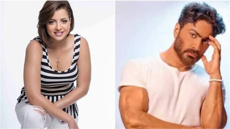 منى فاروق وتامر حسني