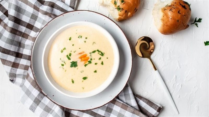 شوربة الكريمة بالثوم