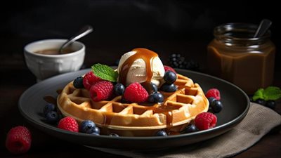 الوافل المنزلي.. تحضير طبق حلوى مقرمش يضاهي أفضل المحلات