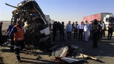 ننشر اسماء مصابي حادث تصادم على طريق السلام بمركز المطرية