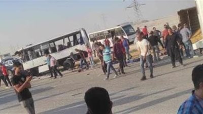 إصابة 14 عاملة وسائق إثر تصادم أوتوبيس يقلهم لمحل عملهم بالدقهلية 