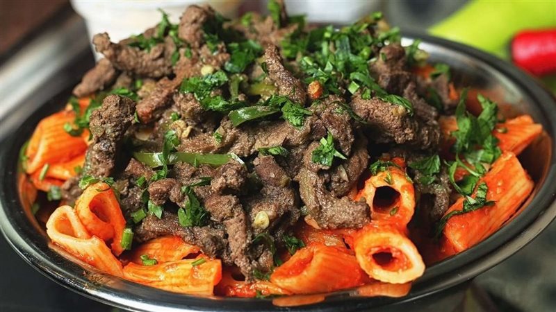 الكبدة بالتوابل والليمون