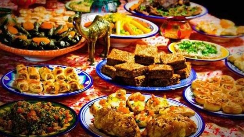 قائمة أكلات لشهر