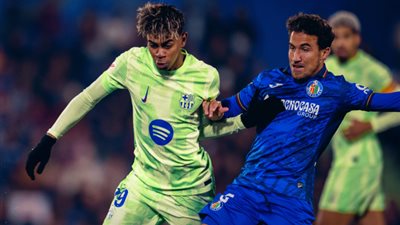 الدوري الإسباني| التعادل الإيجابي يحسم مواجهة برشلونة وخيتافي في الشوط الأول