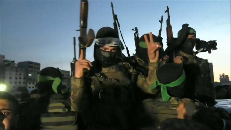 مقاتلين تابعين لحماس