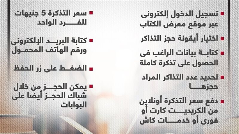 طريقة حجز تذاكر معرض