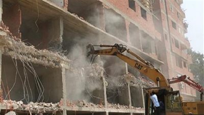 احالة المشرف على واقعة انهيار عقار على حفار ببشتيل للتحقيق
