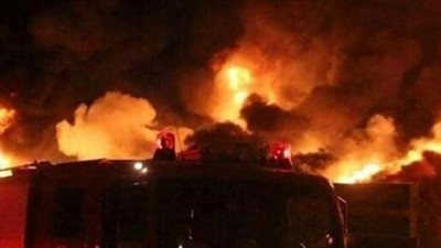 اندلاع حريق ضخم بمدينة شيراز الإيرانية