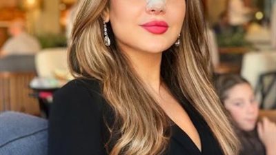 نجلة هيفاء وهبى فى أول ظهور  لها بعد إجرائها عملية تجميل