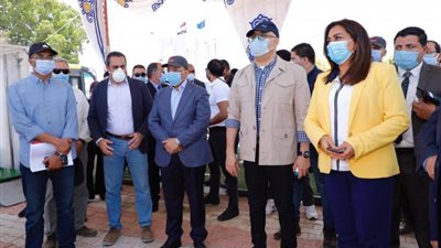 تفاصيل تفقد ”شعراوى” و ”الجزار” لمشروع تطوير شمال وجنوب الصيادين برأس البر