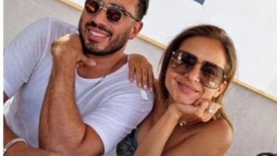 نيللى كريم برفقة زوجها فى أول ظهور لها  من شهر العسل