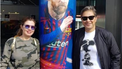 رانيا فريد شوقى برفقة زوجها من أحدث ظهور لها