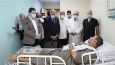 محافظ الجيزة يوجه بتوفير الرعاية الكاملة لمصابى حادث تصادم البدرشين