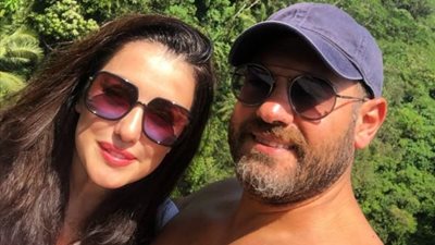 كندة علوش برفقة زوجها فى إطلالة رومانسية: وجودك جنبى بيهون اى شئ