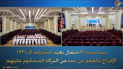 الداخلية تفرج عن 4466 من النزلاء المحكوم عليهم بمناسبة عيد الشرطة.. تفاصيل