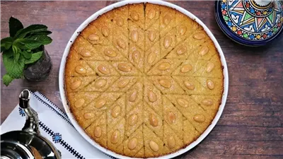 حلويات رمضان 2025.. طريقة عمل البسبوسة بالقشطة