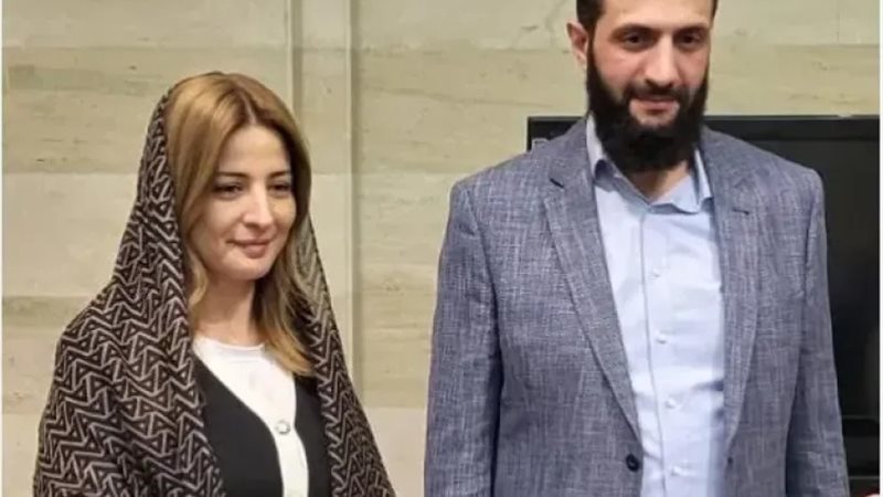 أحمد الشرع ومذيعة