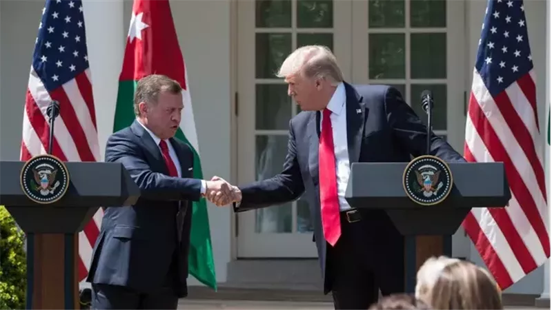 العاهل الأردني ودونالد