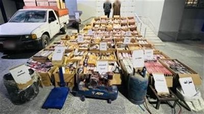 الأمن العام..ضبط ورشة لتصنيع الألعاب النارية بالفيوم وبحوزتها 3 ملايين قطعة للبيع