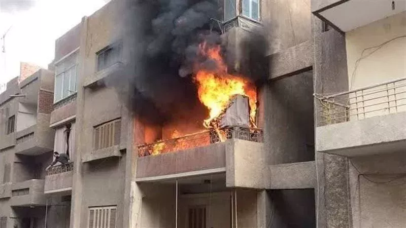 حريق داخل منزل في