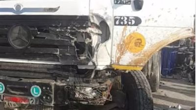 حادث الصف اليوم.. تفاصيل مصرع شخصين وإصابة 8 آخرين في تصادم مروع 